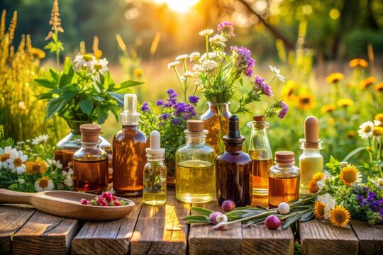 Botanical tincture imagery